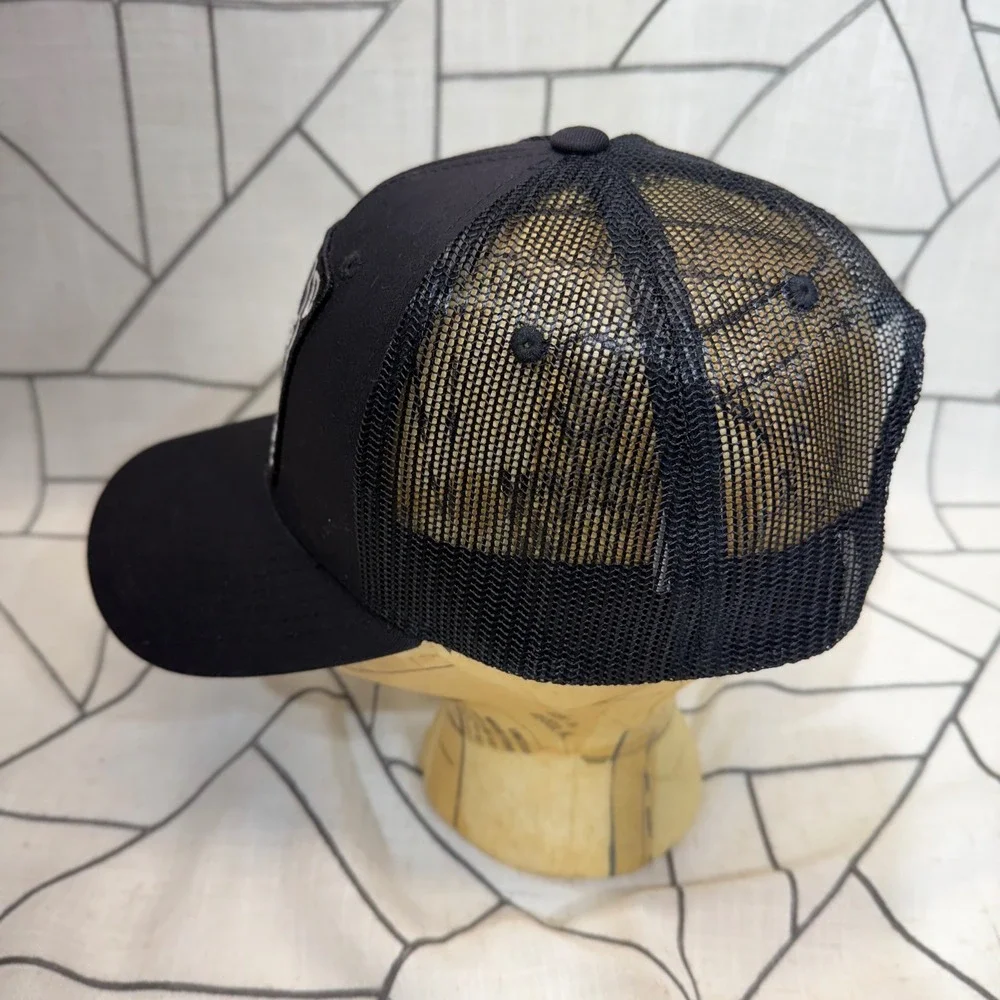 Jack Daniels Trucker Hat OS Black Old No. 7 Field Tester‎ Mesh Snapback Cap
